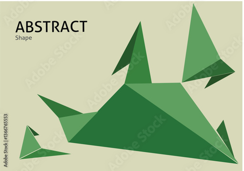 Abstract Green shape triange paper (20241015080634).eps