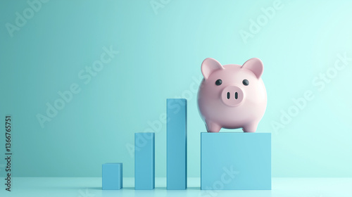 Piggy Bank and Rising Bar G...