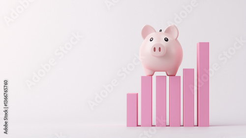Piggy Bank on a Growing Cha...