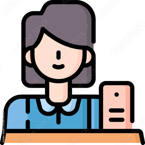 public relation Illustration on a white background.