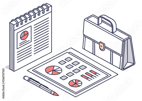 Modern business vector illustration for marketing use
