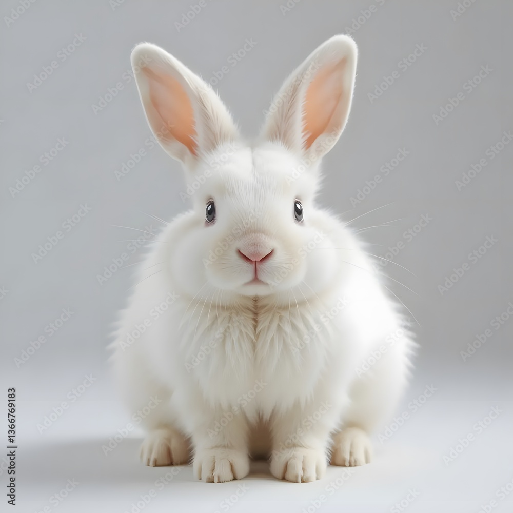 Cute White Rabbit Sitting
Cute White Rabbit Sitting
