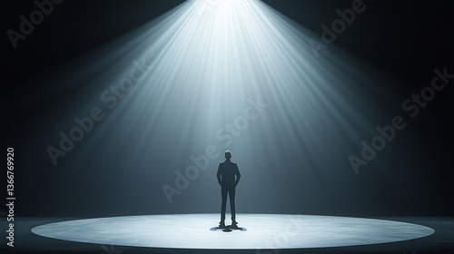 Lone Figure in the Spotligh...