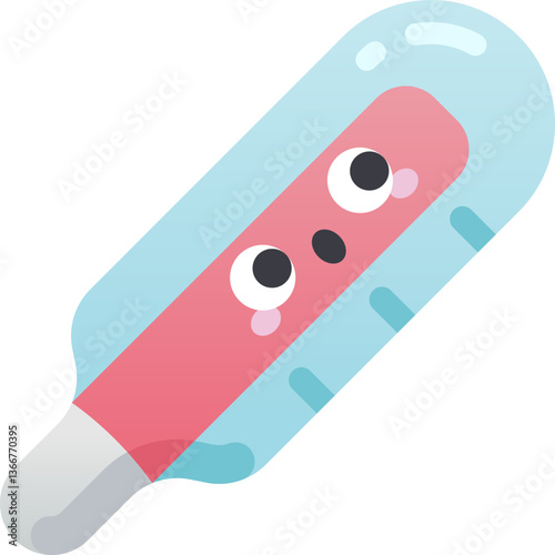 thermometer Illustration on a white background.