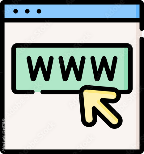 website Illustration on a white background.