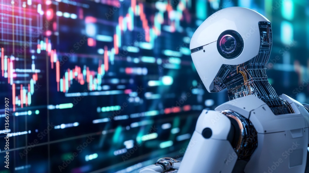 A fintech engineer working on AI driven automated decentralized trading systems for cryptocurrency assets, futuristic financial facility with live trading data, High-tech style A fintech engineer working on AI driven automated decentralized trading systems for cryptocurrency assets, futuristic financial facility with live trading data, High-tech style