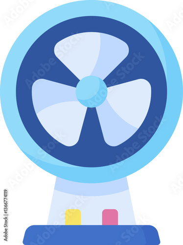 fan Illustration on a white background.