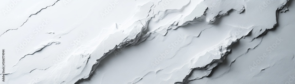Obraz premium Abstract White Texture with Layered Design and Smooth Surface Finish
