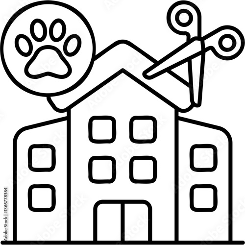 Pet Grooming School Icon
