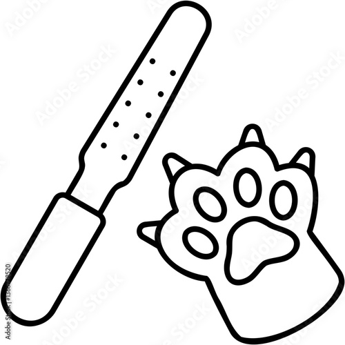 Pet Nail File Icon