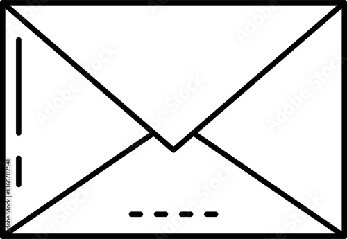envelope Illustration on a white background.
