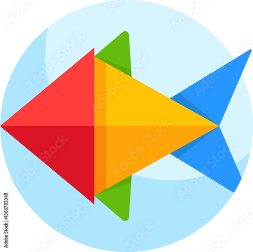 fish Illustration on a white background.