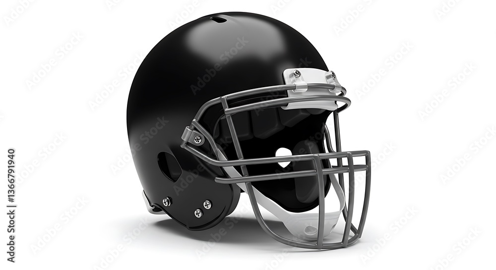 Fototapeta premium american football helmet isolated on white