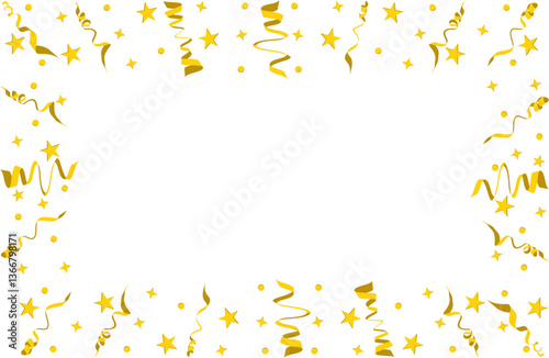 Gold Confetti Decoration