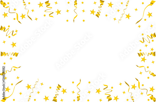 Gold Confetti Decoration