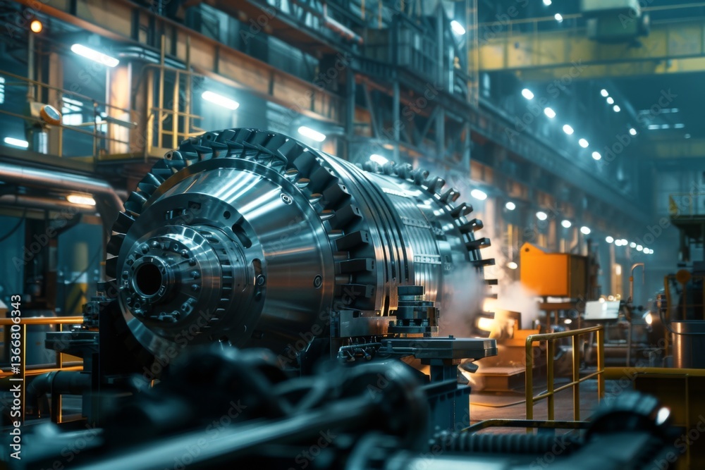 Precision engineering showcased in a steam turbine Precision engineering showcased in a steam turbine