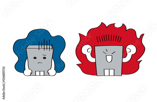 会社のキャラクターのイラスト