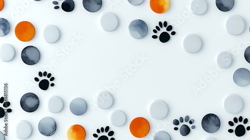 Soft blurred circles abstract background