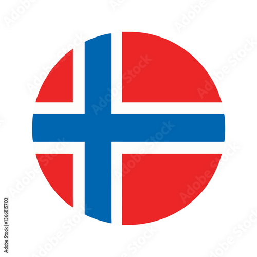 Norway round Flag Icon