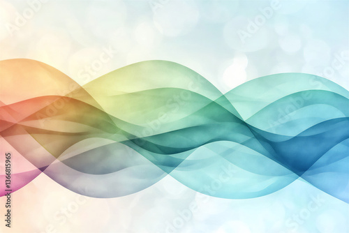  watercolor abstract waveform pattern