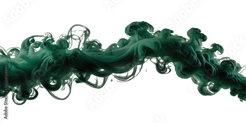 Abstract green smoke. Vector illustrator