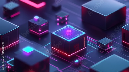 Wallpaper Mural A blockchain researcher developing AI powered decentralized solutions for crypto backed decentralized global healthcare systems, futuristic healthcare lab with live data, High-tech style Torontodigital.ca