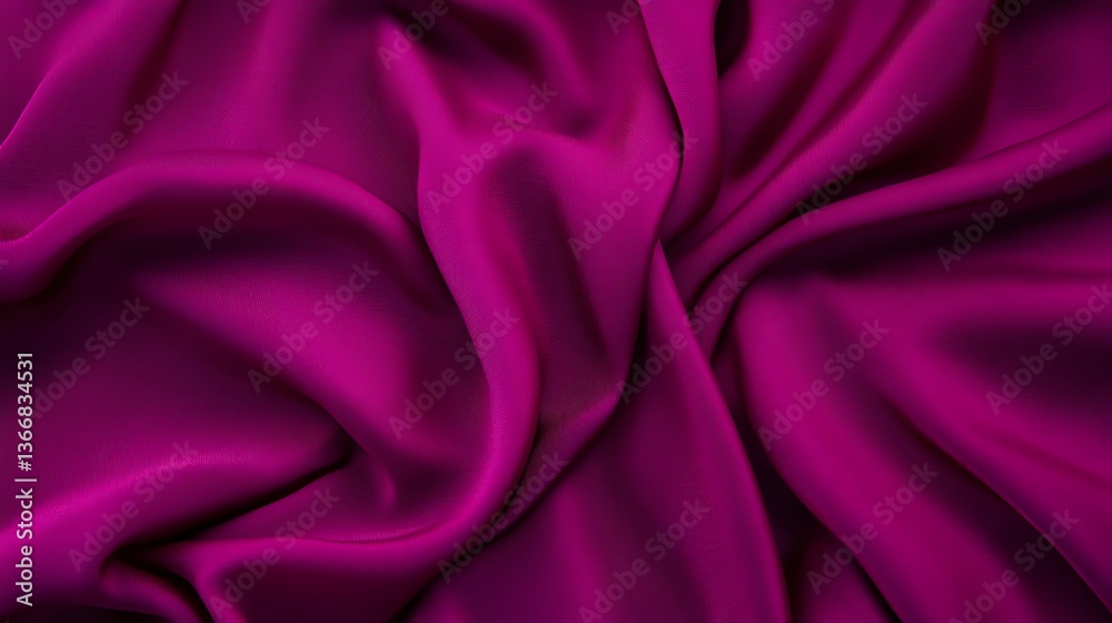 Draped Pink Fabric Texture with Soft Folds and Delicate Waves Draped Pink Fabric Texture with Soft Folds and Delicate Waves
