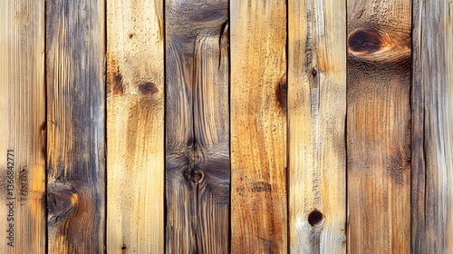 An abstract background featuring a close up view of aged weathered wooden planks with a natural rustic texture and distinctive grain patterns