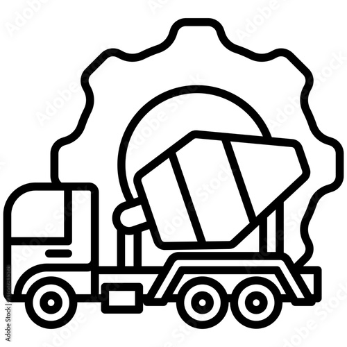 Concrete Truck Icon
