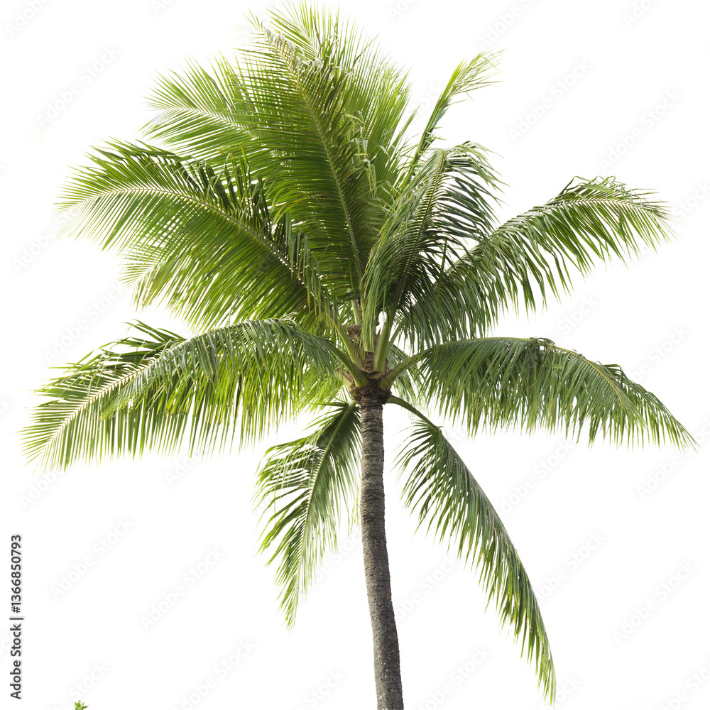 palm tree isolated on transparent background