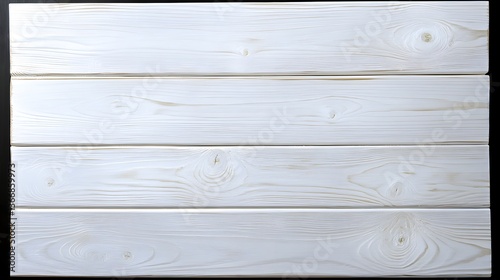A flat lay arrangement of plain white wooden boards creating a simple contemporary and minimalist background or surface