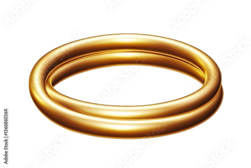 Wallpaper Mural 3D Rendered Gold Ring Illustration Isolated on Transparent Background Torontodigital.ca