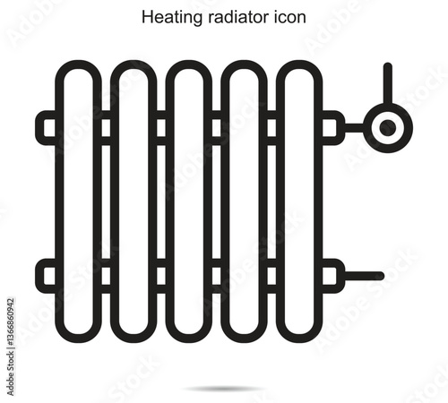 Heating radiator icon