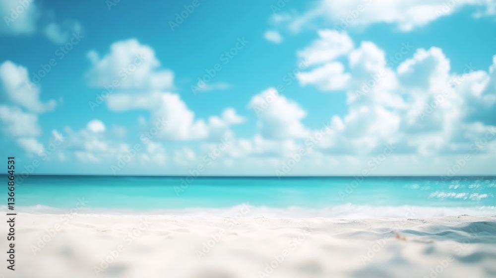 Beautiful beach with white sand and blue sky background, a summer vacation concept banner with copy space for text. Beautiful beach with white sand and blue sky background, a summer vacation concept banner with copy space for text.