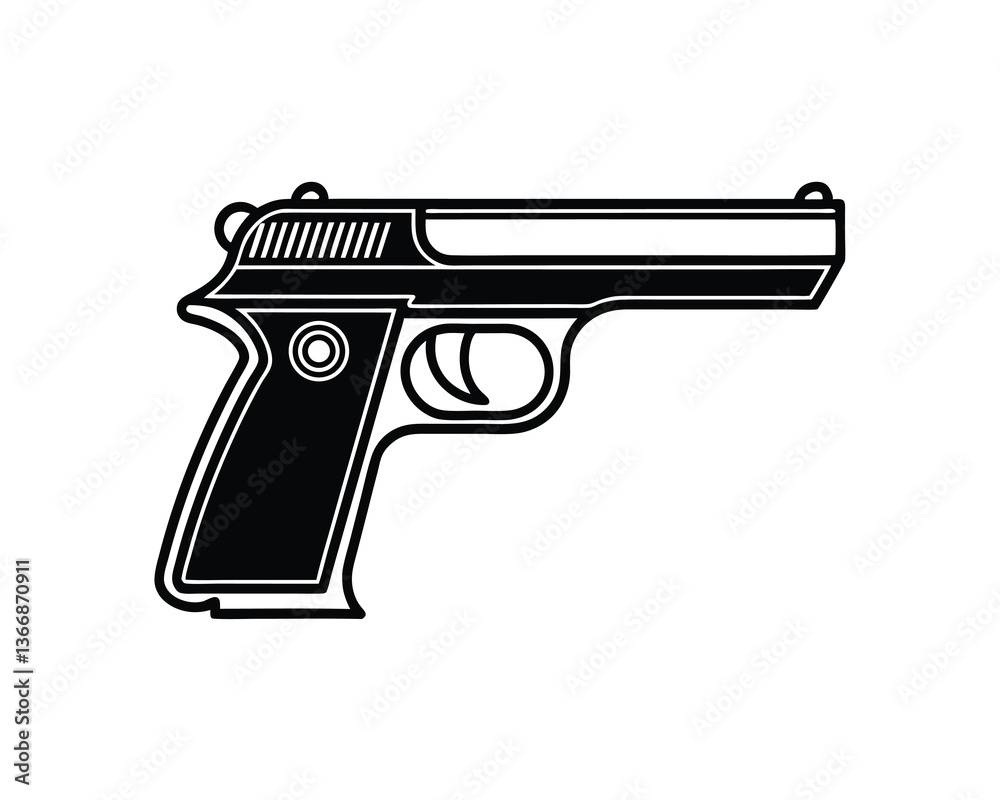 Gun illustration, Gun vector Design Gun illustration, Gun vector Design