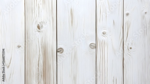A neutral background of smooth white wooden planks with a gentle weathered texture creating a simple and clean visual
