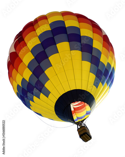 Obraz na płótnie colorful hot air balloon isolated on transparent background w salonie