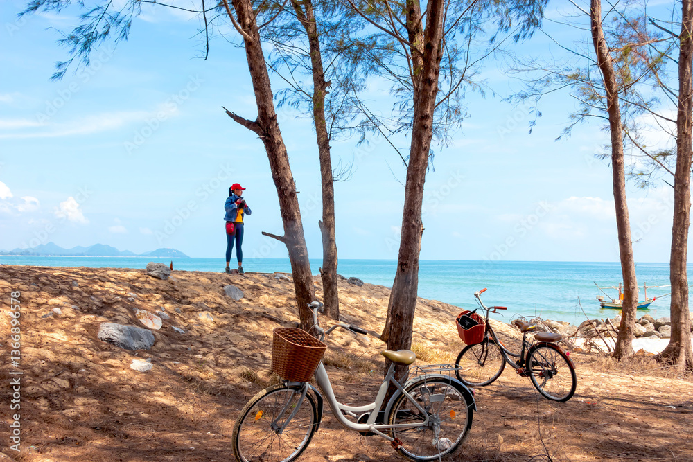 Fototapeta premium Beach and nature of Ban Krut Beach