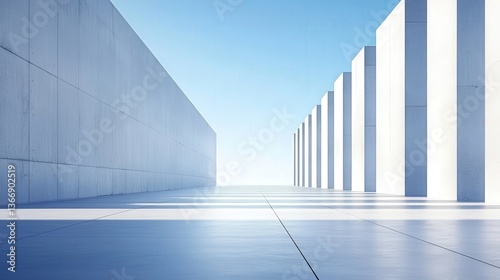 Modern Architectural Perspective Pathway