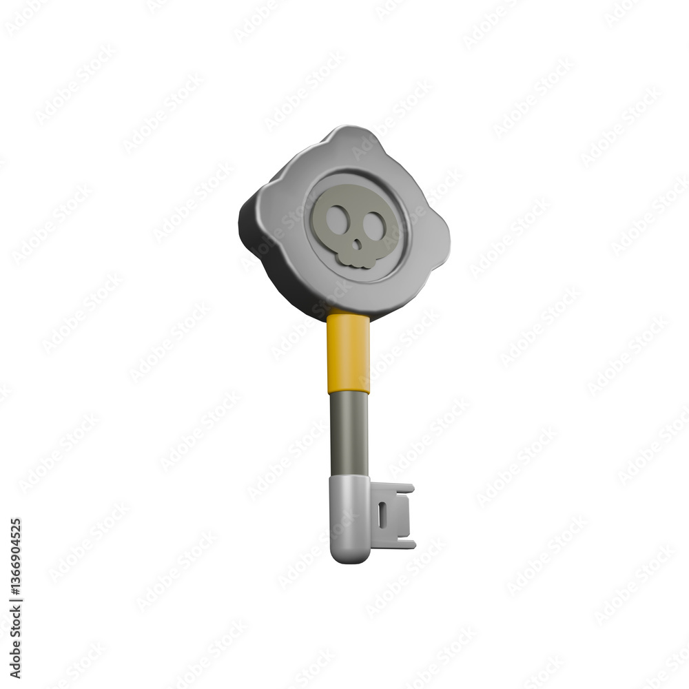 Magical Key with Engraved Design Magical Key with Engraved Design
