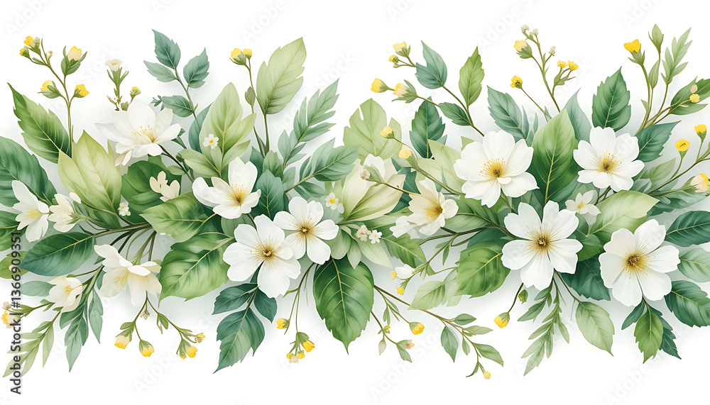 Fototapeta premium bouquet of white flowers