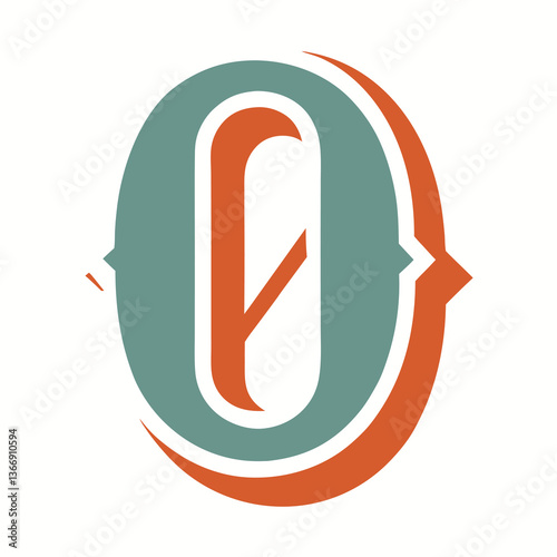 Retro Vintage O Letter Vector Logo Design Template Use Any Purpose