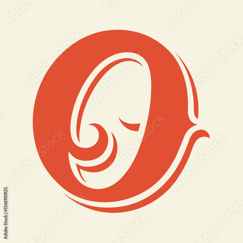 Retro Vintage O Letter Vector Logo Design Template Use Any Purpose