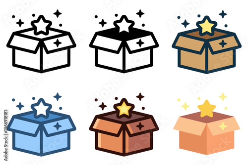 reward prize star icon vector illustration