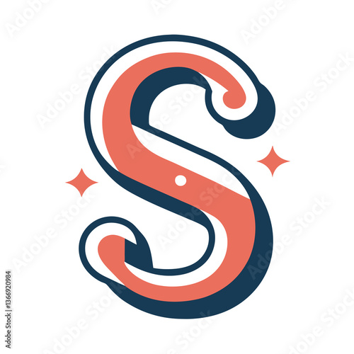 Retro Vintage S Letter Vector Logo Design Template Use Any Purpose