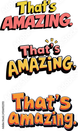 That's Amazing Text Designs