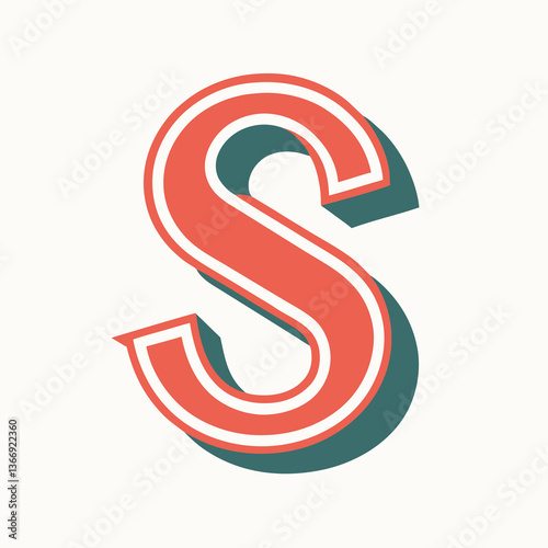 Retro Vintage S Letter Vector Logo Design Template Use Any Purpose