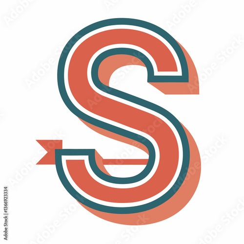Retro Vintage S Letter Vector Logo Design Template Use Any Purpose