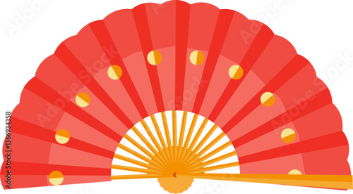 Chinese Hand Fan Illustration