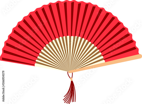 Chinese Hand Fan Illustration